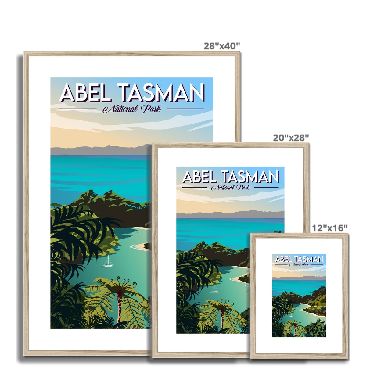 Abel Tasman National Park Framed & Mounted Print