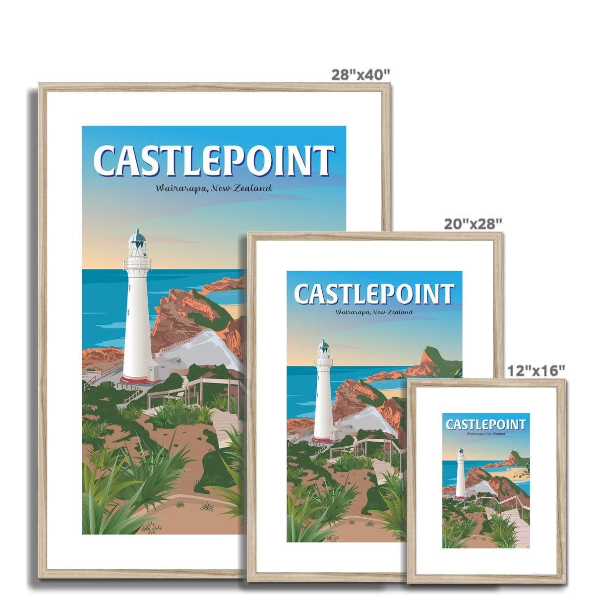 Castlepoint Framed & Mounted Print
