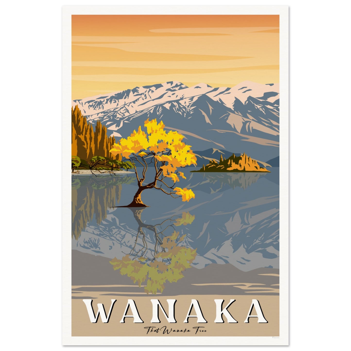 That Wanaka Tree - Wanaka - Travel Poster, New Zealand
