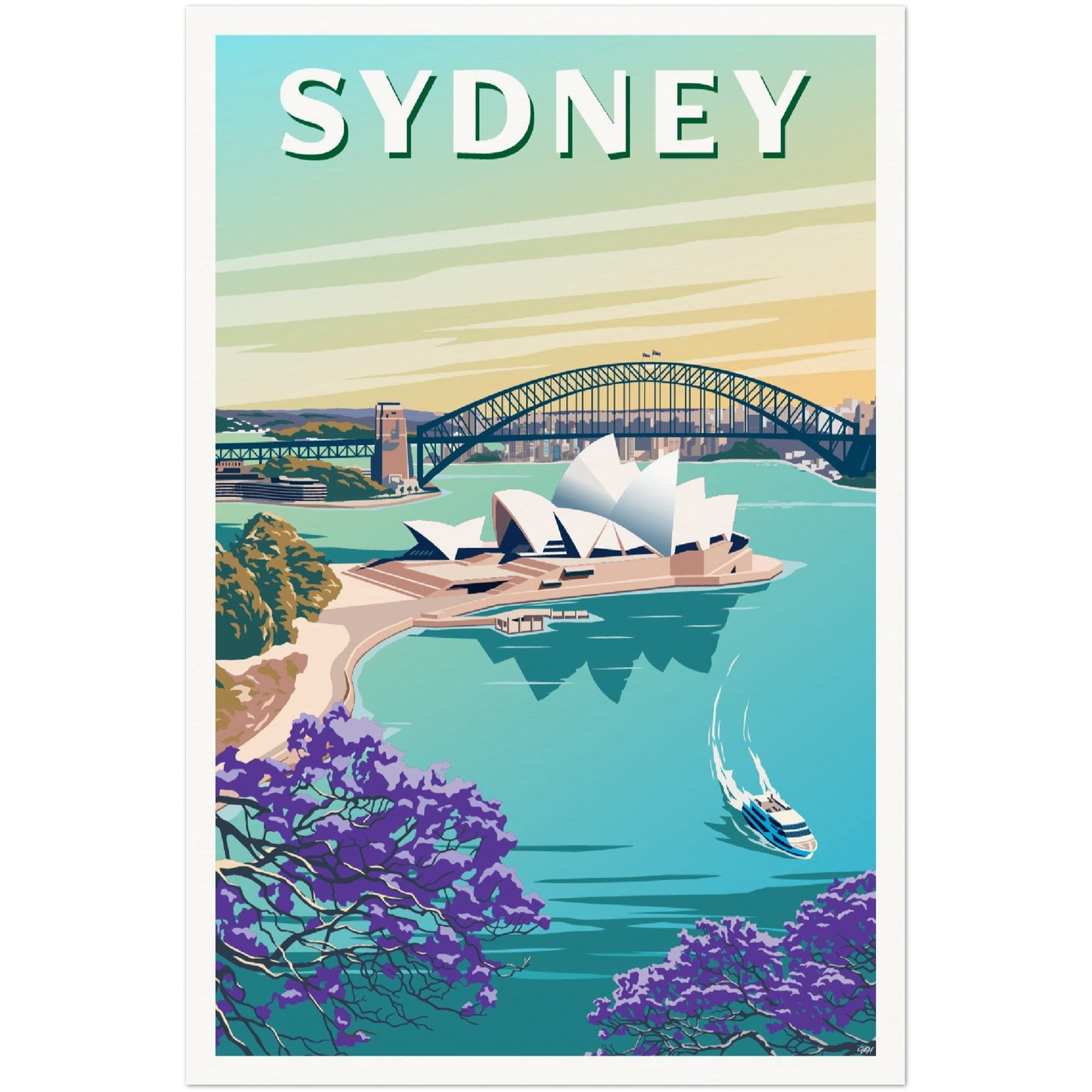 Sydney Travel Poster, Australia