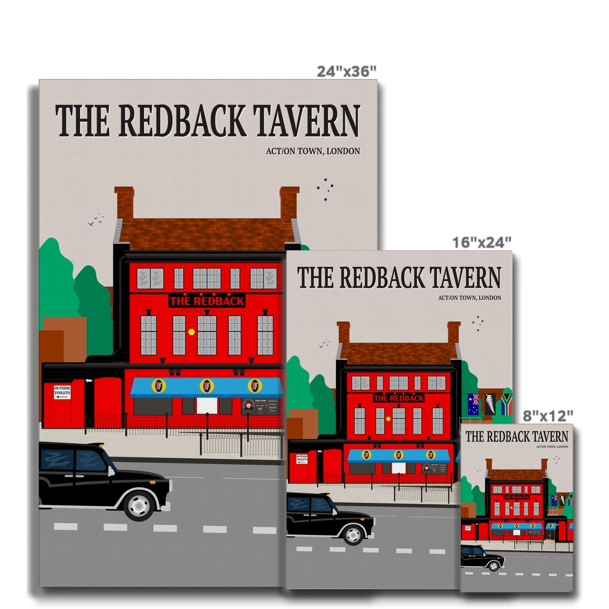 The Redback Tavern, London Canvas