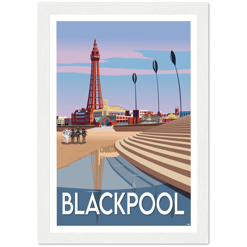 Blackpool Travel Poster, England