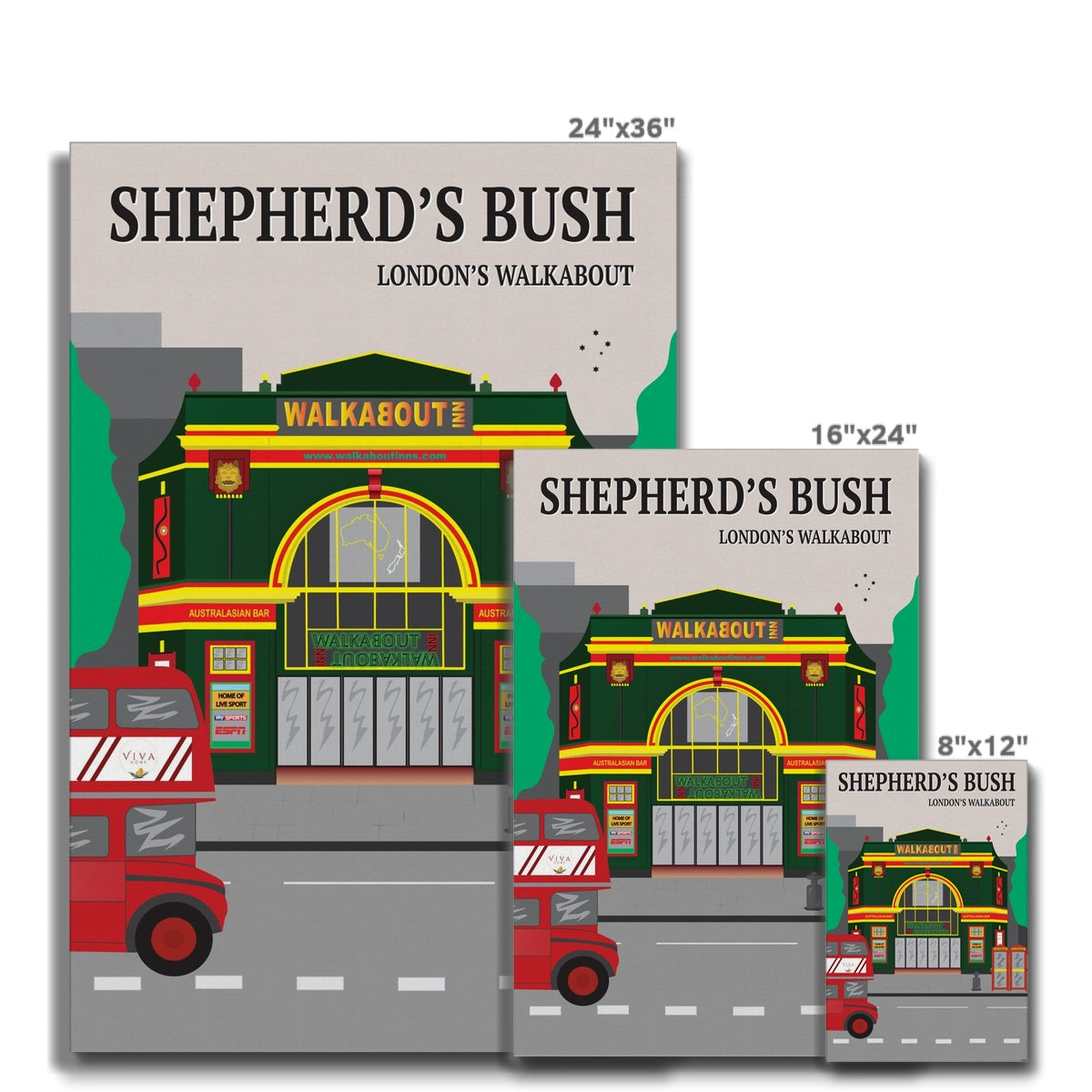 Shepherd's Bush Walkabout, London Canvas