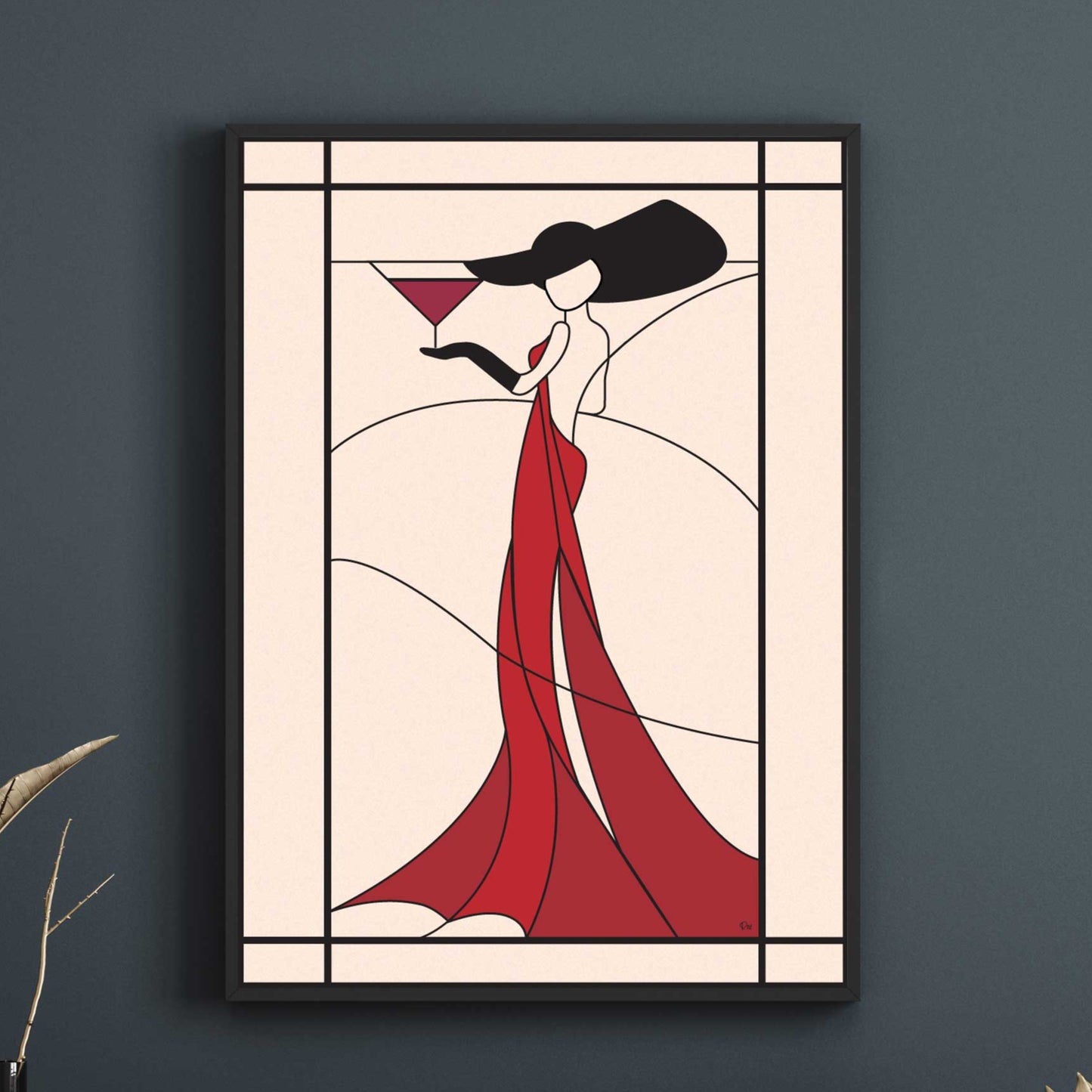 Roz's Wine Lady Poster - VivaHome