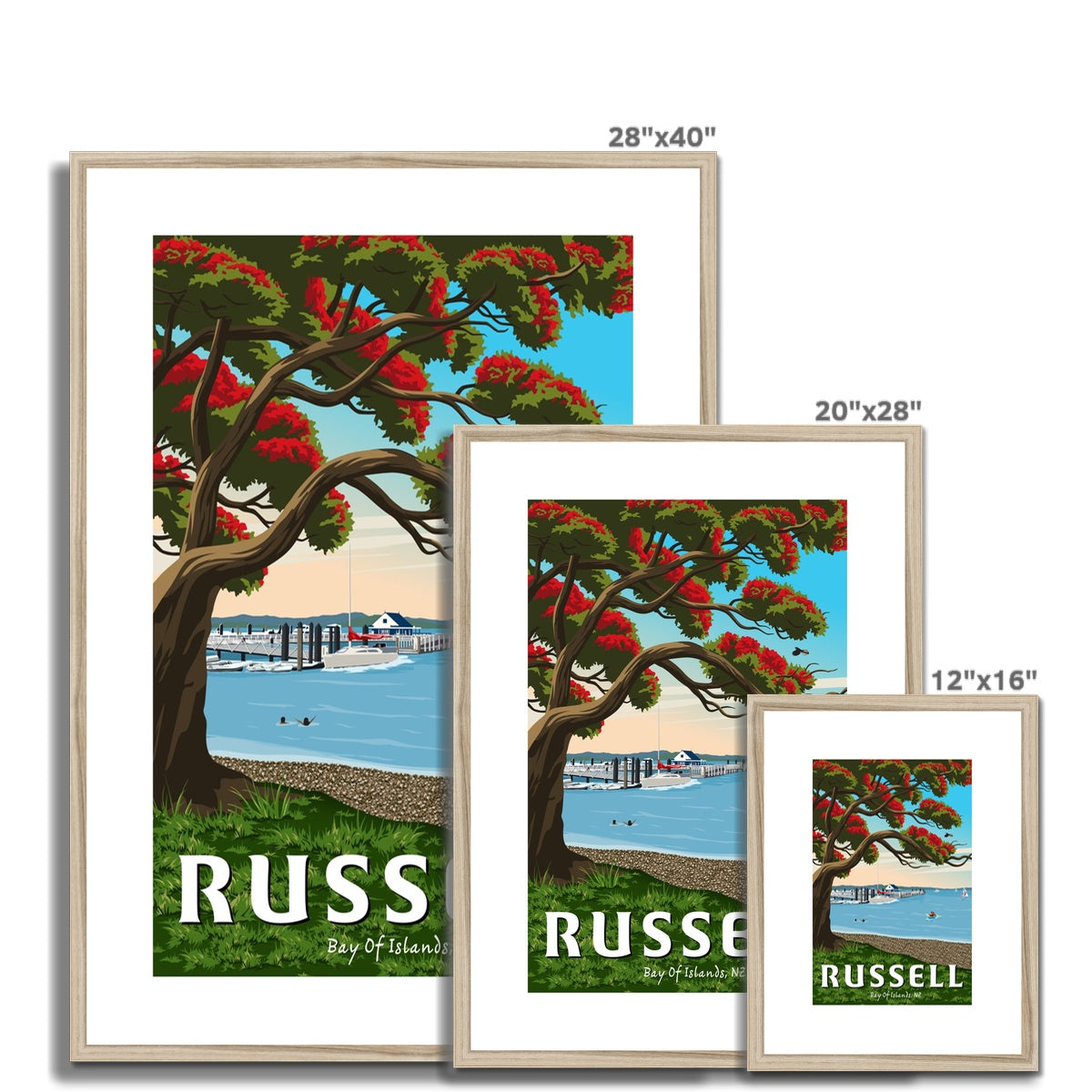 Russell Wharf Framed & Mounted Print