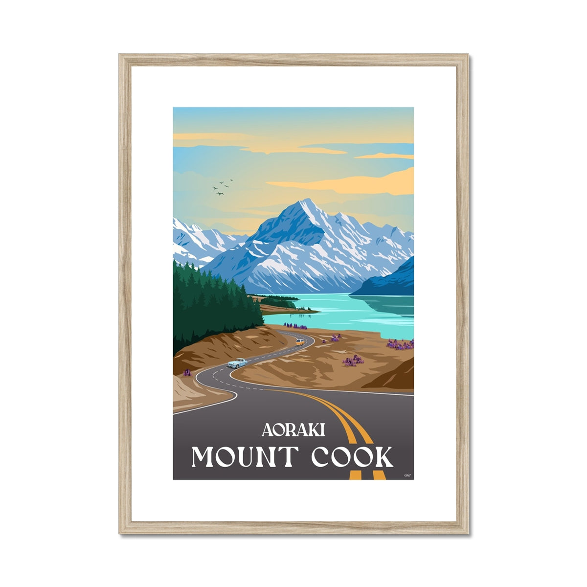 Aoraki Mount Cook Framed & Mounted Print