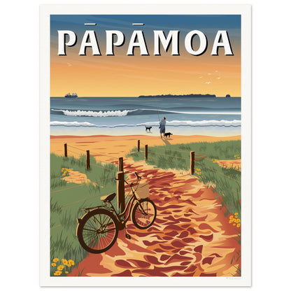 Papamoa - Motiti - Travel Poster, New Zealand