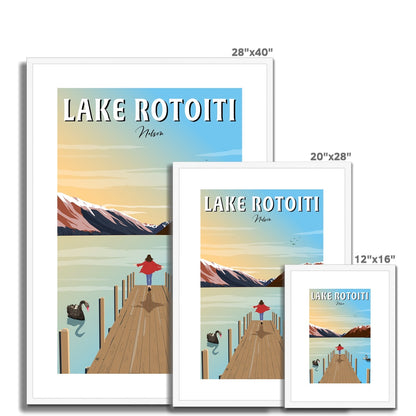 Lake Rotoiti, Nelson Framed & Mounted Print