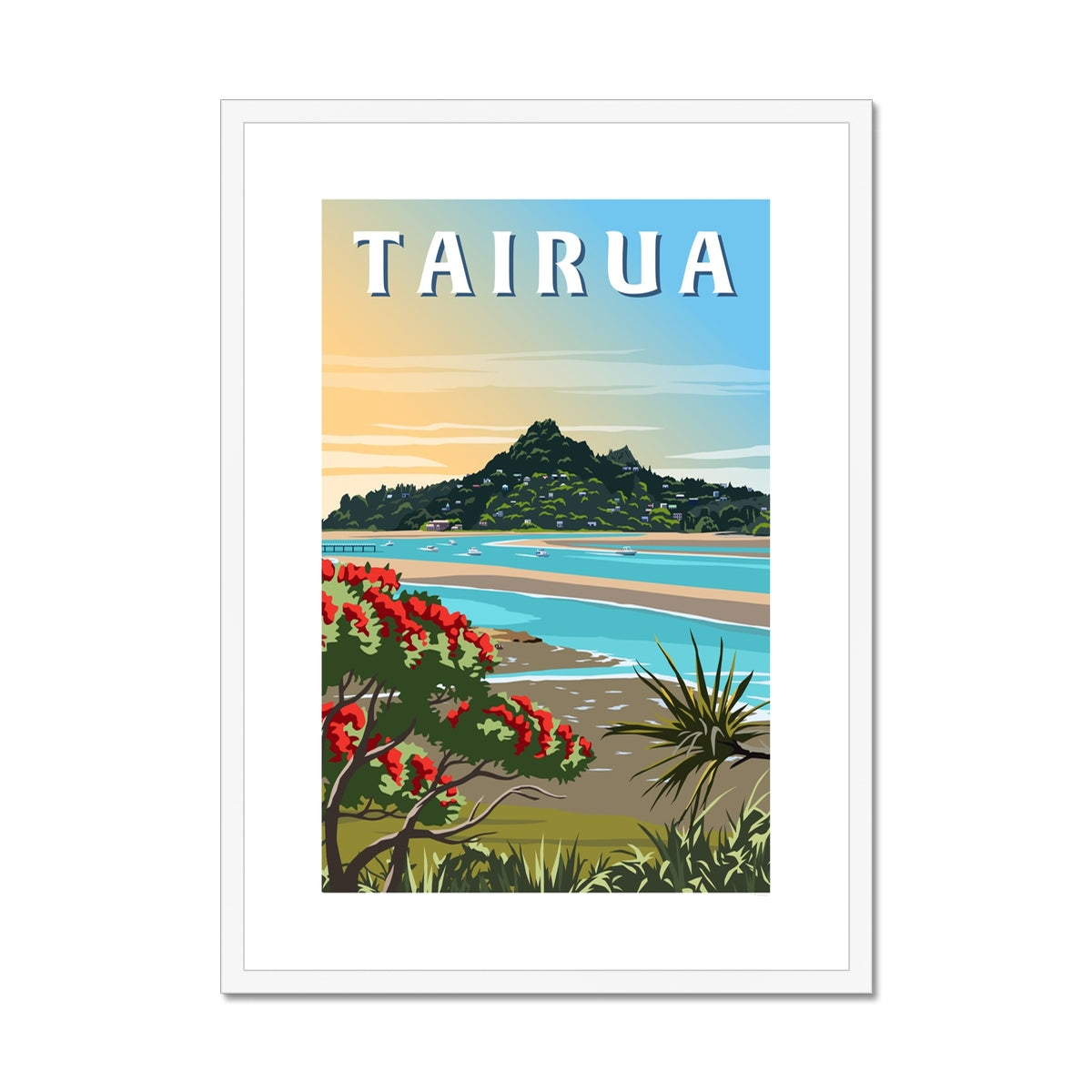 Tairua Framed & Mounted Print