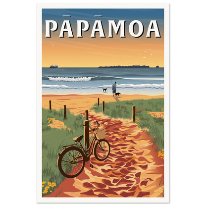 Papamoa - Motiti - Travel Poster, New Zealand