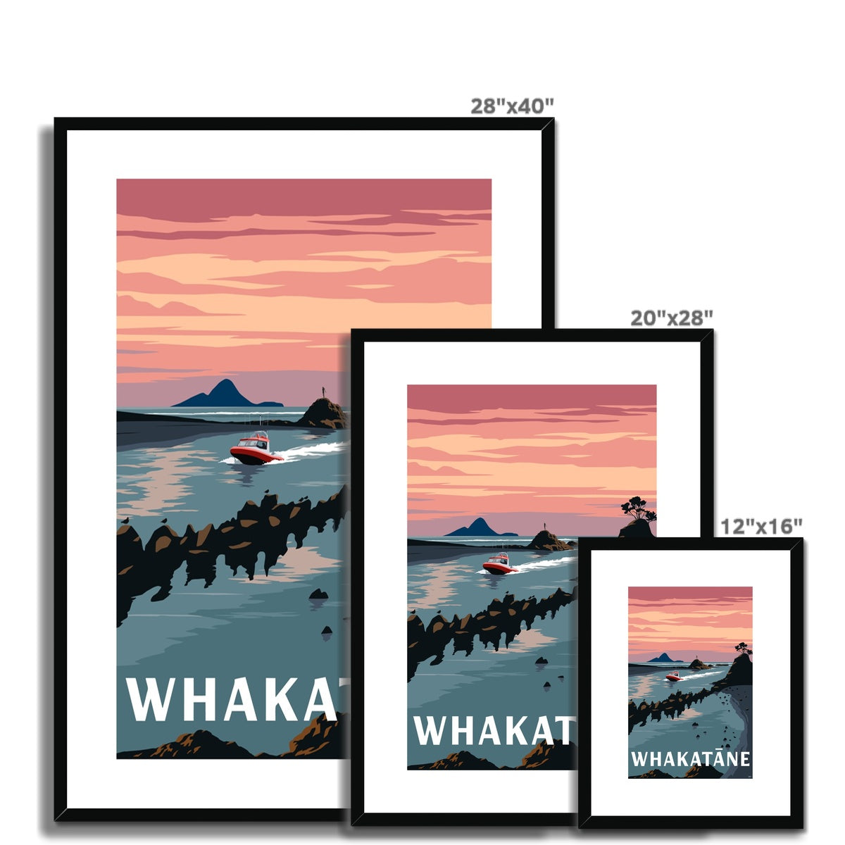 Whakatane Framed & Mounted Print