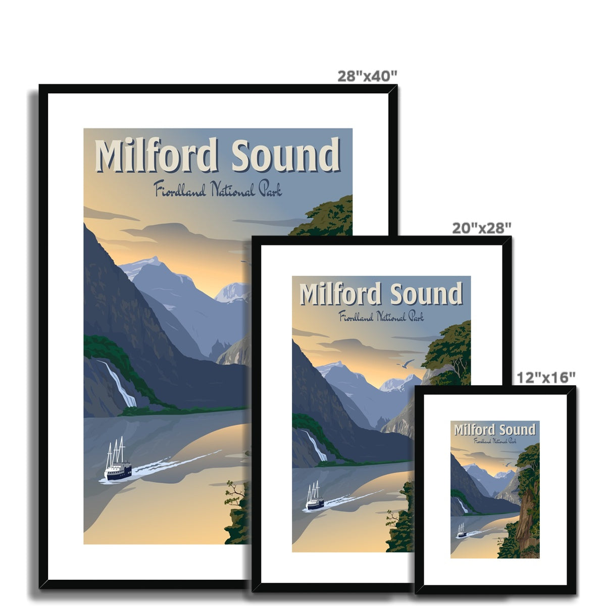 Milford Sound Framed & Mounted Print