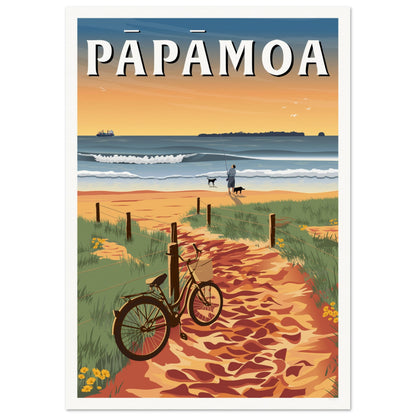 Papamoa - Motiti - Travel Poster, New Zealand