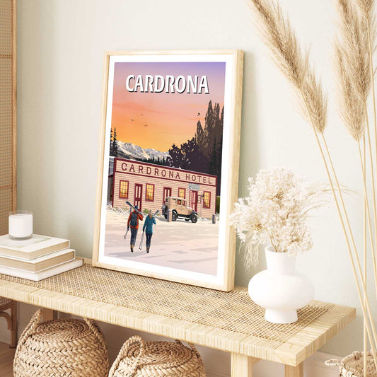 Cardrona Hotel Travel Poster - Otago, New Zealand