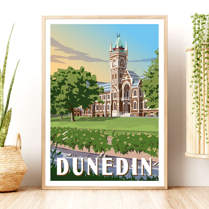 Dunedin Travel Poster, New Zealand