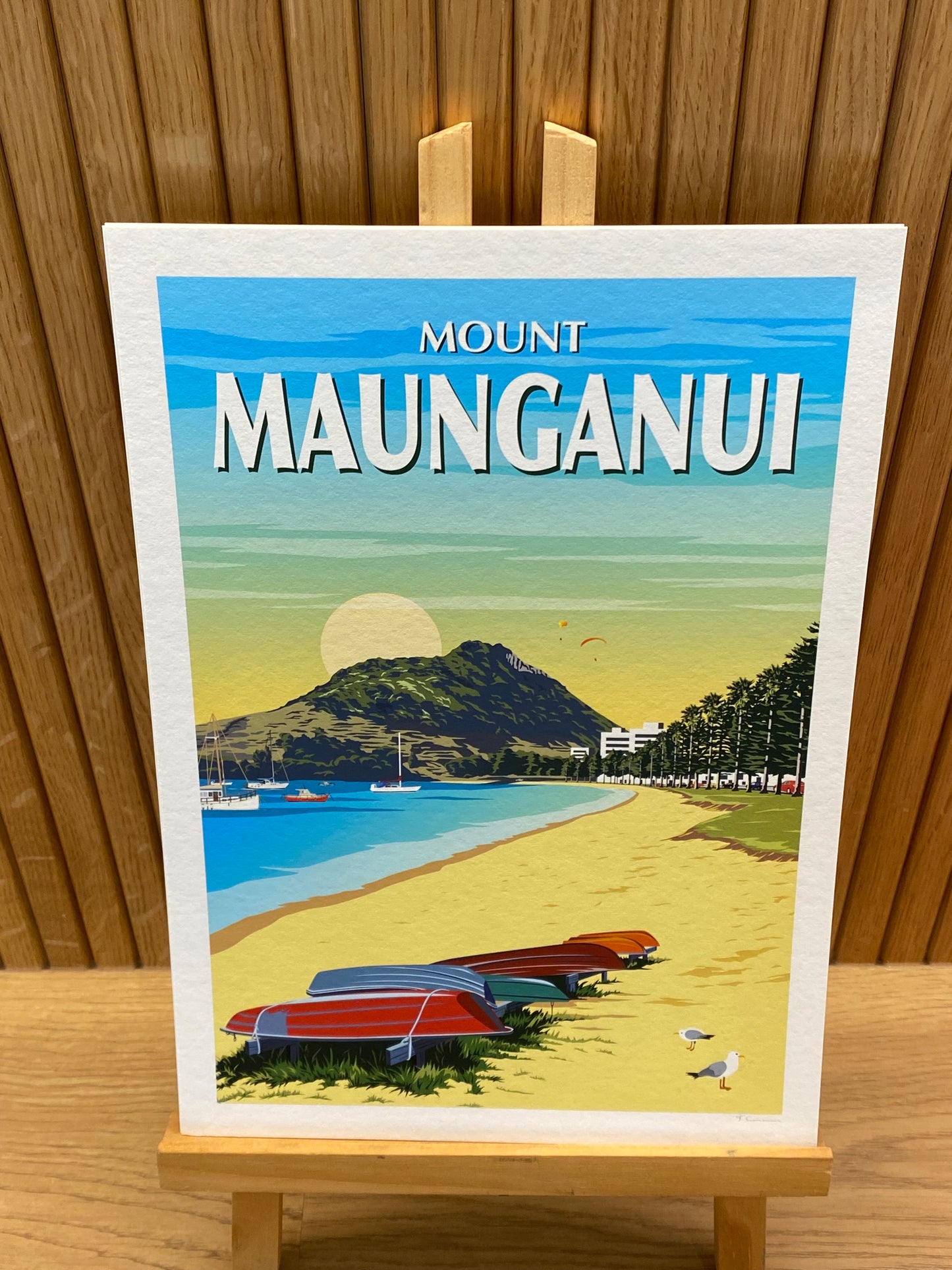 Mount Maunganui - Pilot Bay - Travel Poster, New Zealand