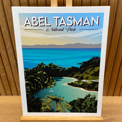 Abel Tasman National Park Travel Poster, New Zealand