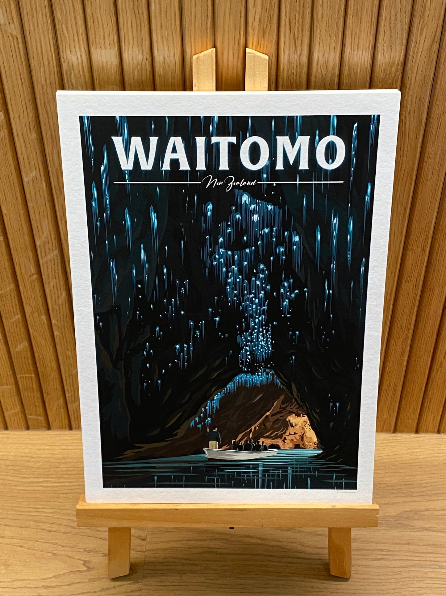 Waitomo Travel Poster, New Zealand