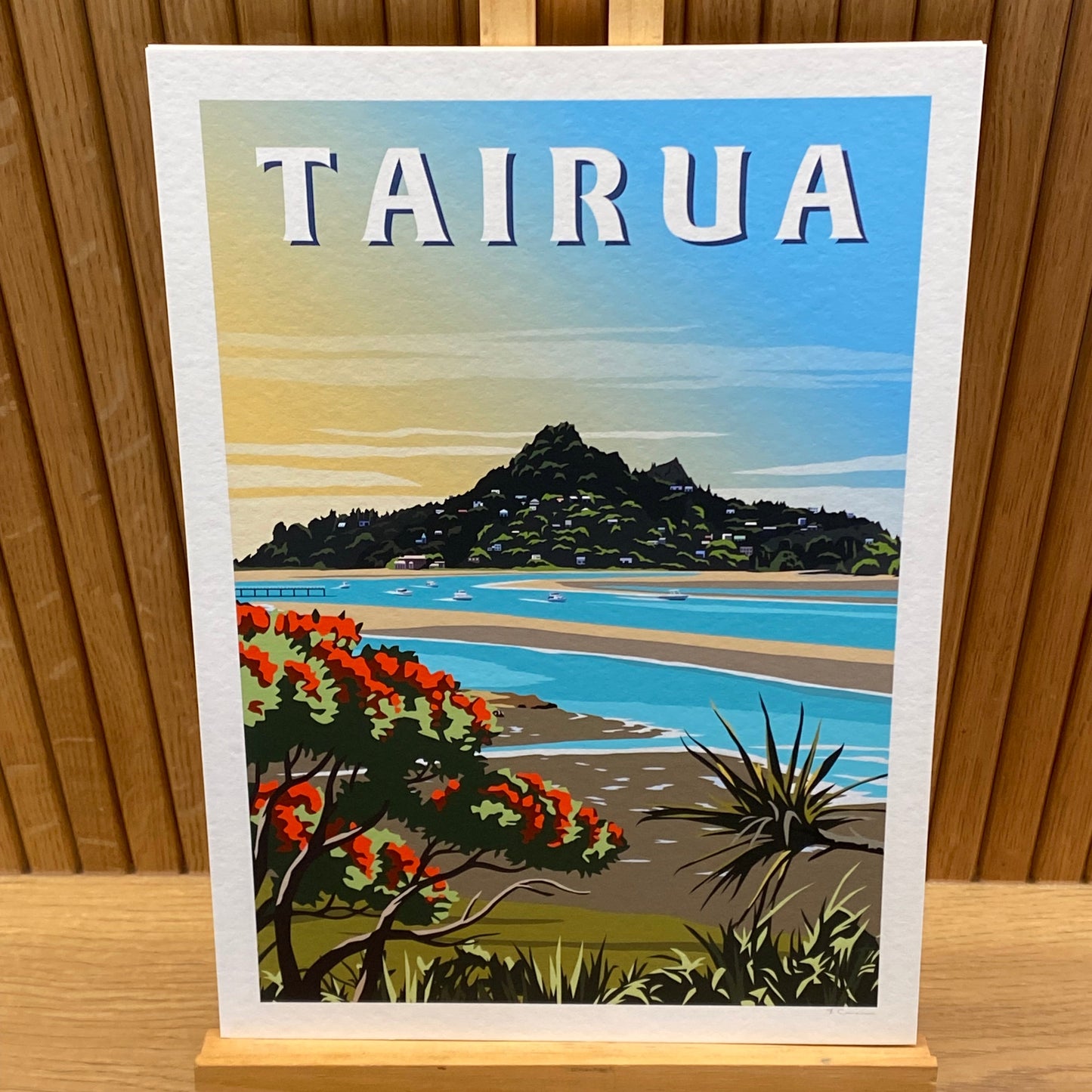 Tairua Travel Poster, New Zealand