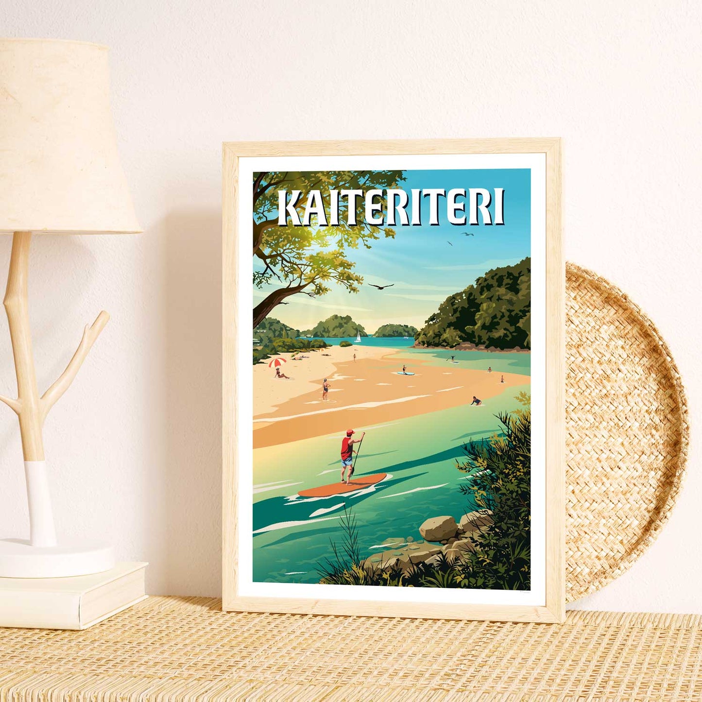 Kaiteriteri Travel Poster - Tasman, New Zealand