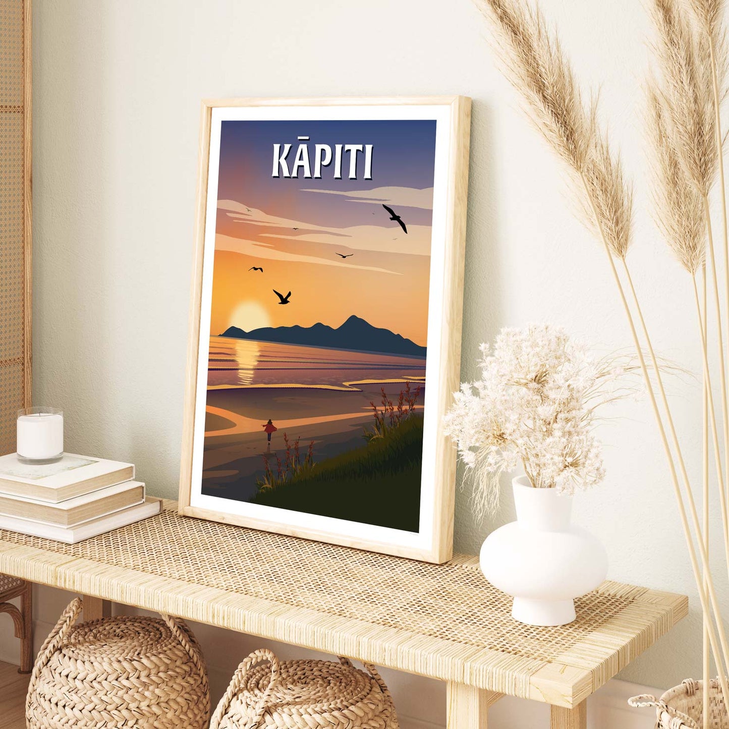 Kapiti Travel Poster - Wellington, New Zealand
