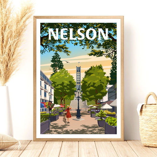 Nelson Travel Poster, New Zealand
