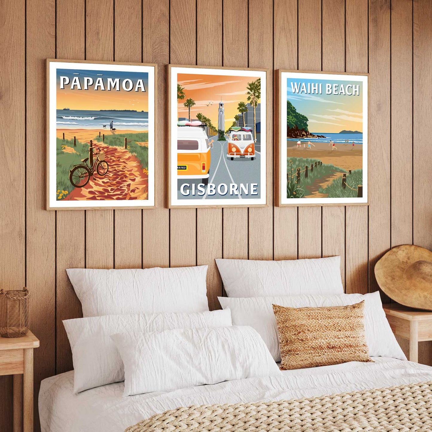 Papamoa - Motiti - Travel Poster, New Zealand