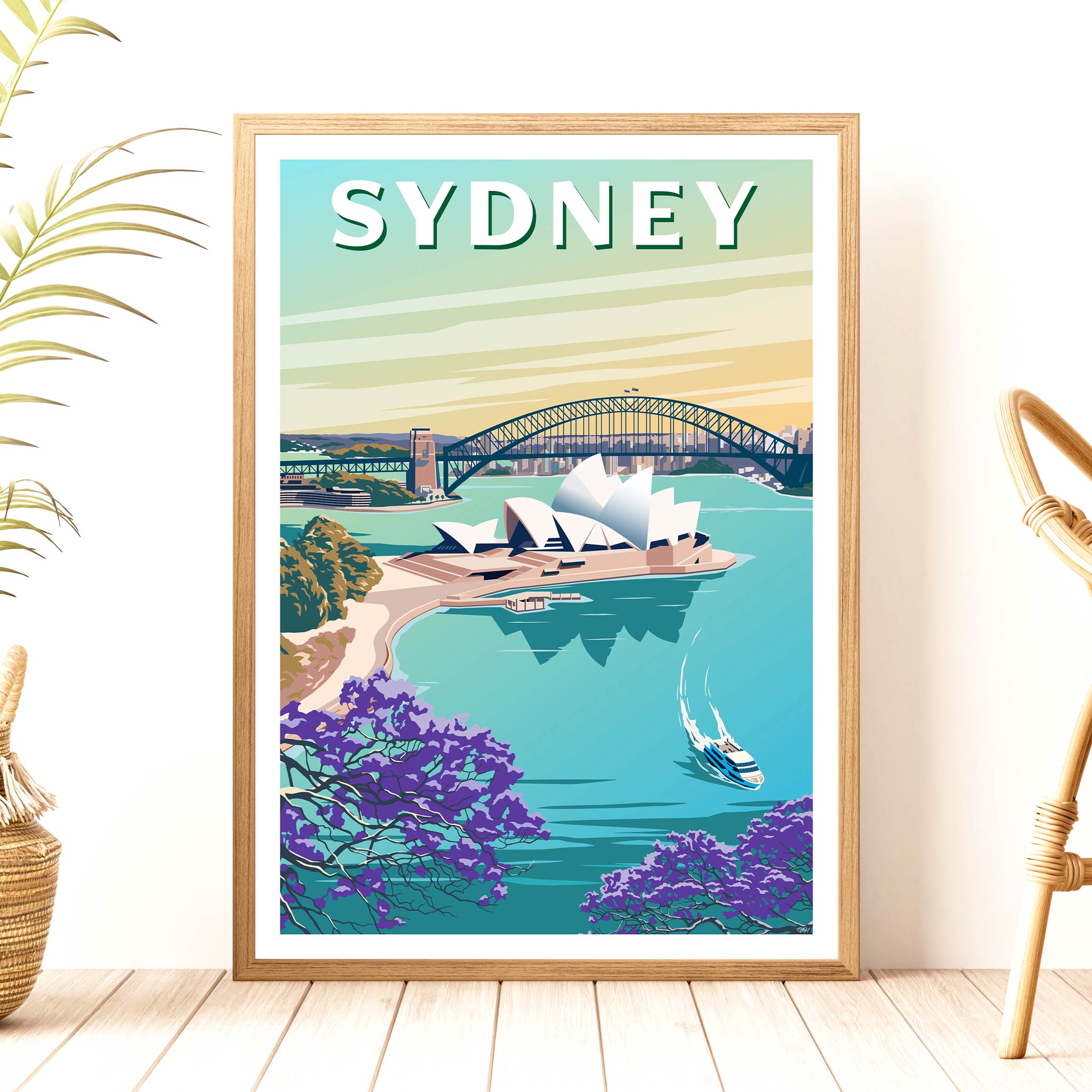 Sydney Travel Poster, Australia – VivaHome