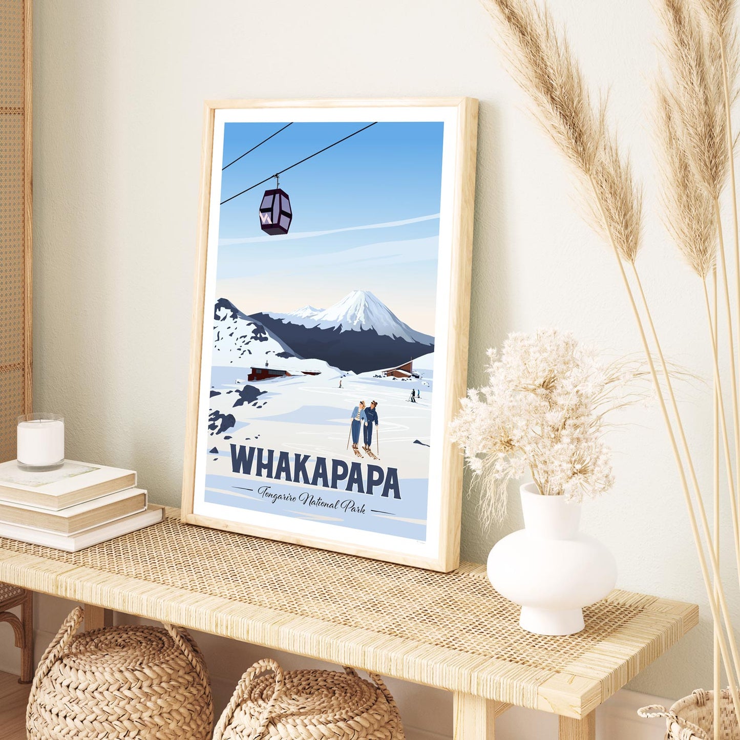 Whakapapa, Tongariro National Park Travel Poster - New Zealand