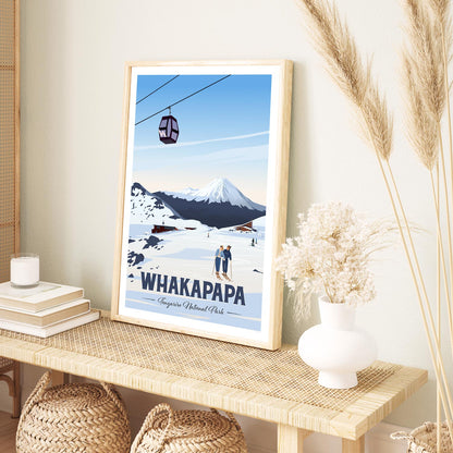 Whakapapa, Tongariro National Park Travel Poster - New Zealand