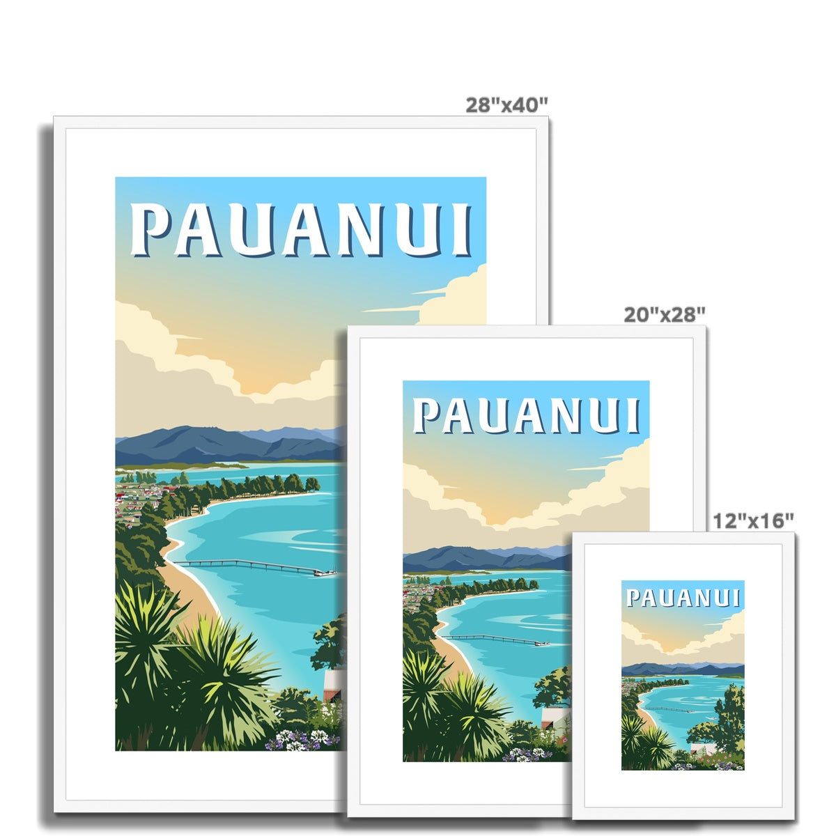 Pauanui Framed & Mounted Print