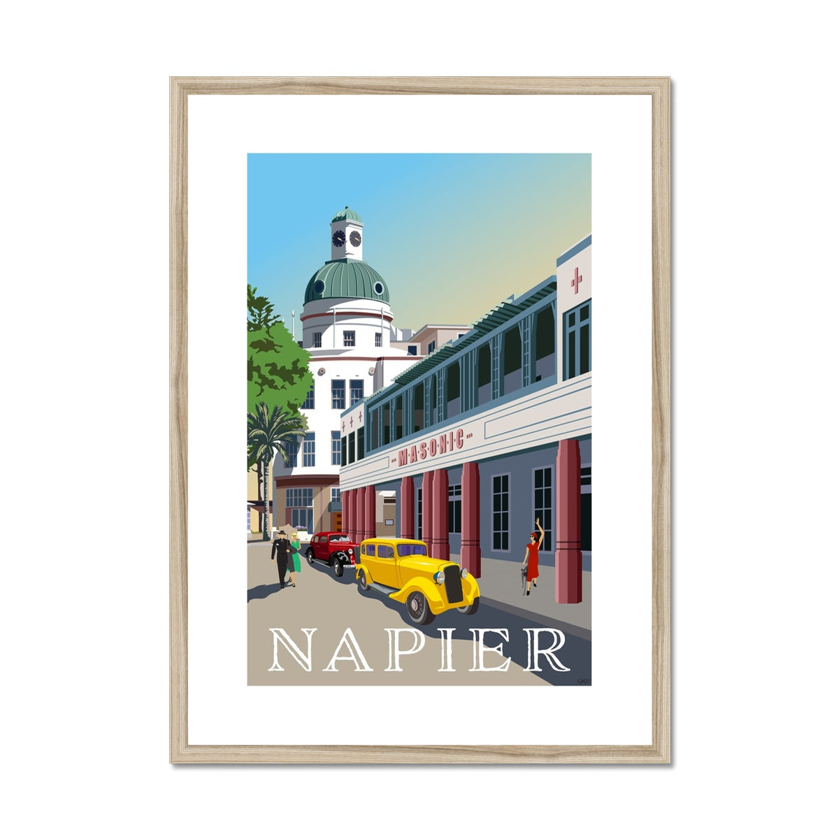 Napier Framed & Mounted Print