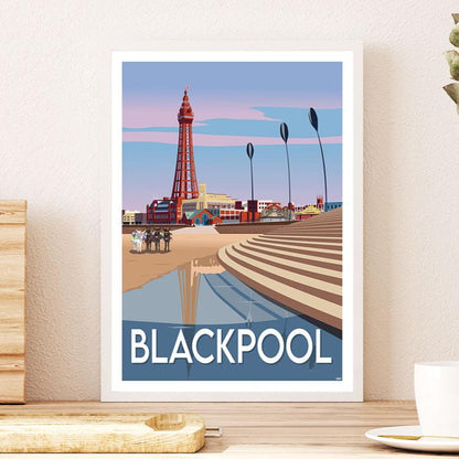 Blackpool Travel Poster, England