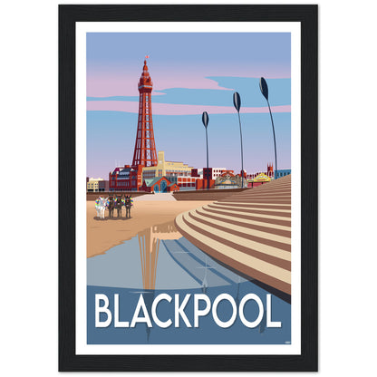 Blackpool Travel Poster, England