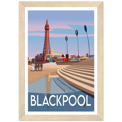 Blackpool Travel Poster, England
