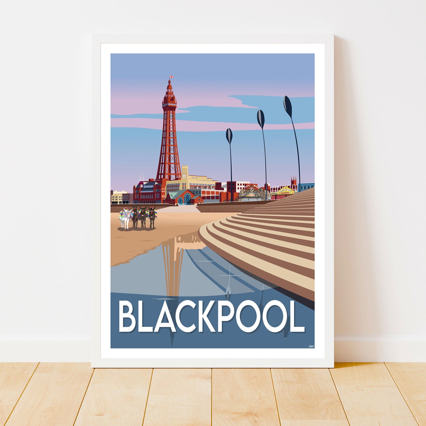 Blackpool Travel Poster, England