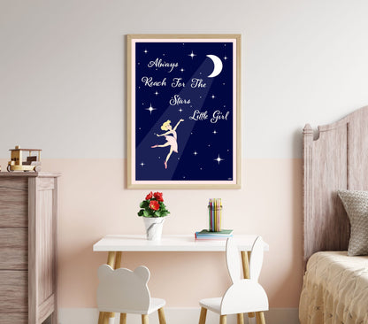 Always Reach For The Stars Little Girl - VivaHome