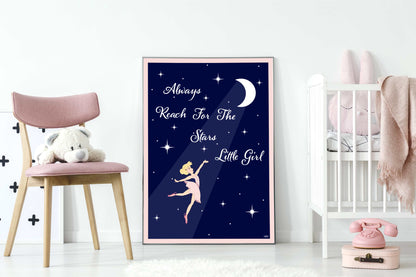 Always Reach For The Stars Little Girl - VivaHome