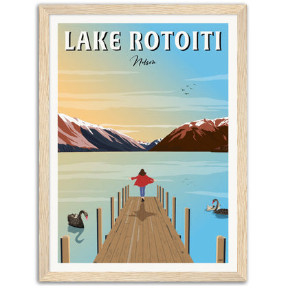 Lake Rotoiti - Nelson - Travel Poster, New Zealand