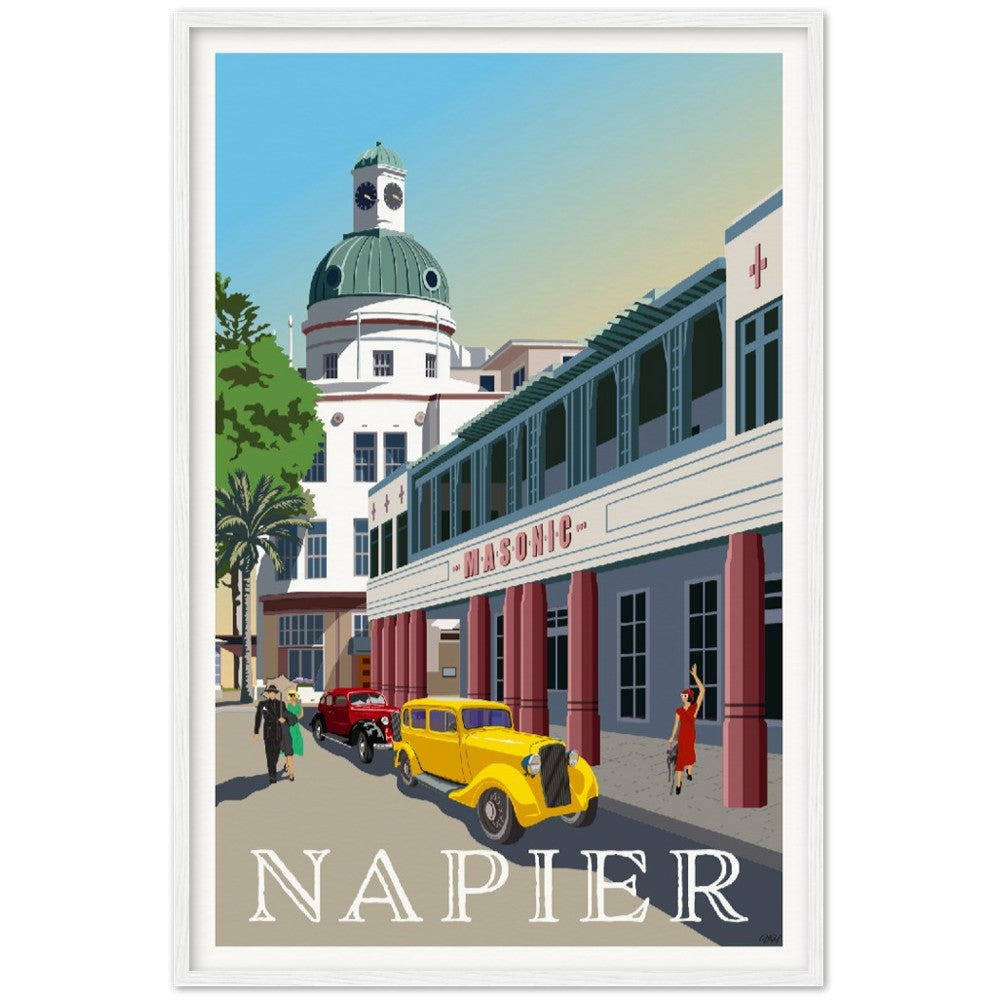 Napier Travel Poster, New Zealand