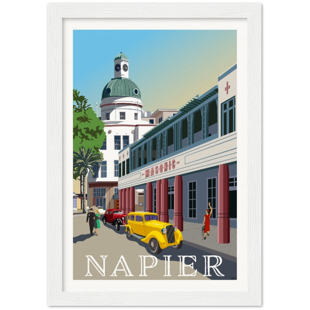 Napier Travel Poster, New Zealand