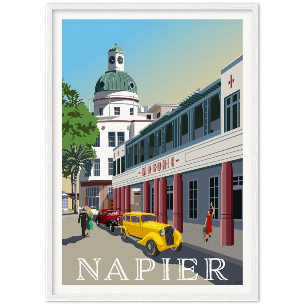 Napier Travel Poster, New Zealand