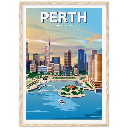 Perth - Western Australia - Travel Poster, Australia