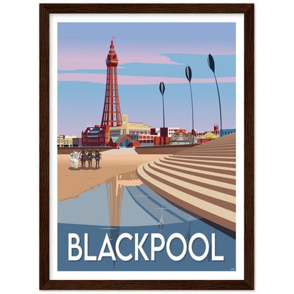 Blackpool Travel Poster, England