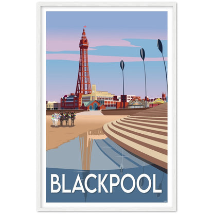 Blackpool Travel Poster, England