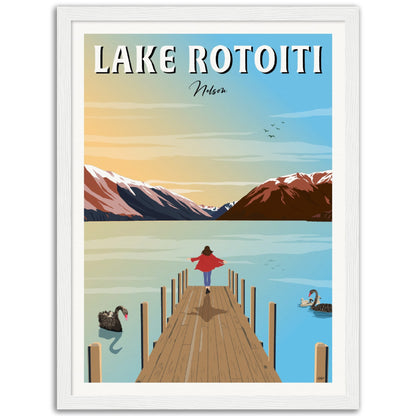 Lake Rotoiti - Nelson - Travel Poster, New Zealand