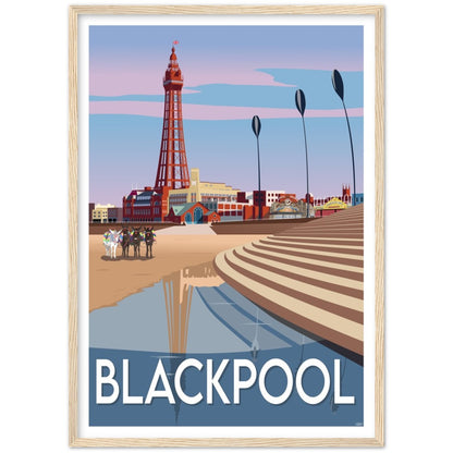 Blackpool Travel Poster, England