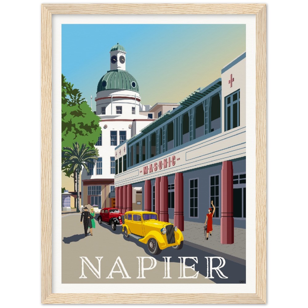 Napier Travel Poster, New Zealand