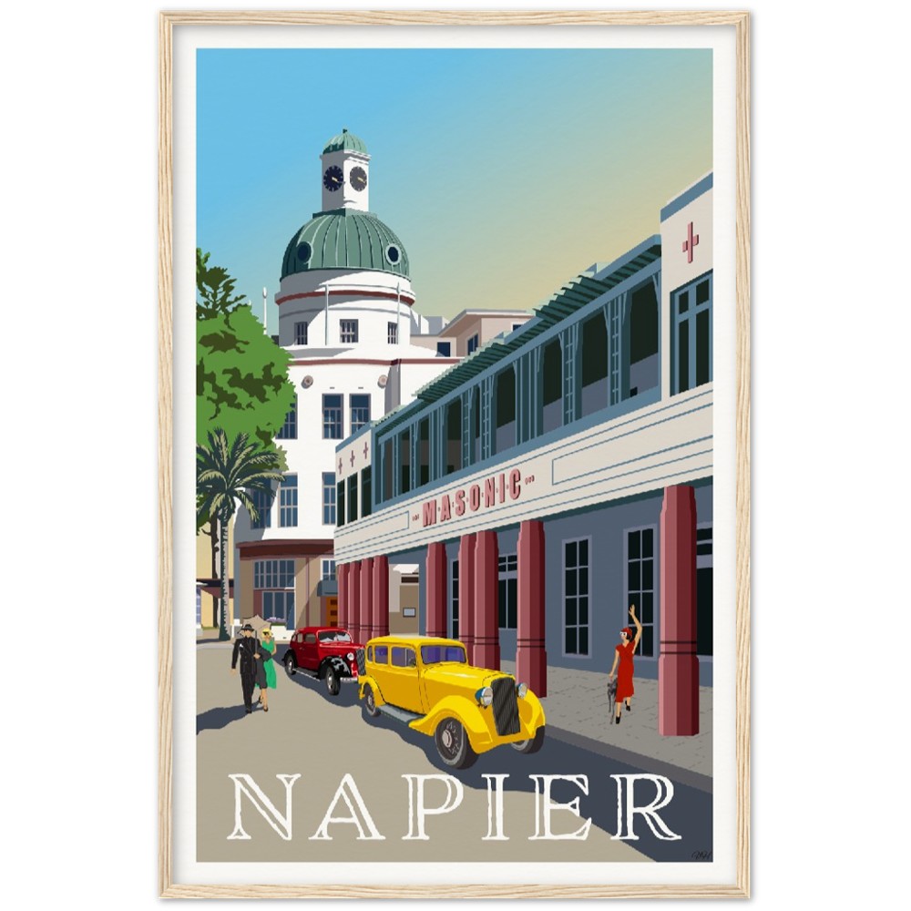 Napier Travel Poster, New Zealand