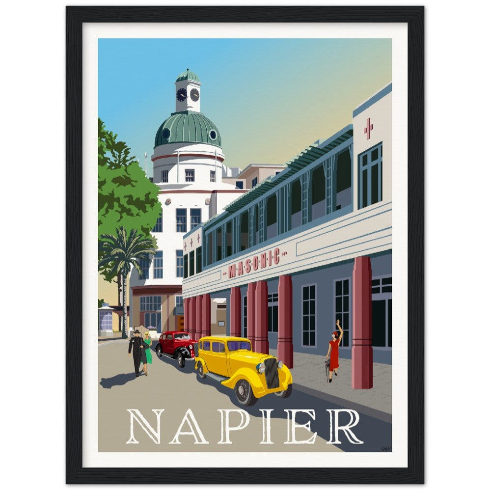 Napier Travel Poster, New Zealand